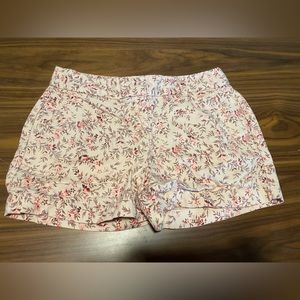 Ann Taylor Loft pink purple floral shorts